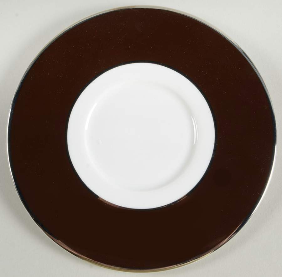 Color Studio Brown and Platinum Saucer by Mikasa-1