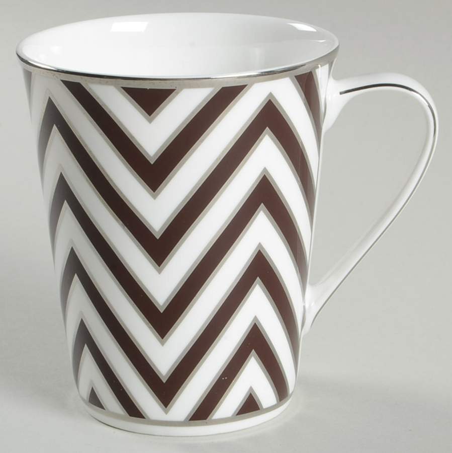 Color Studio Brown and Platinum Accent Mug by Mikasa-1