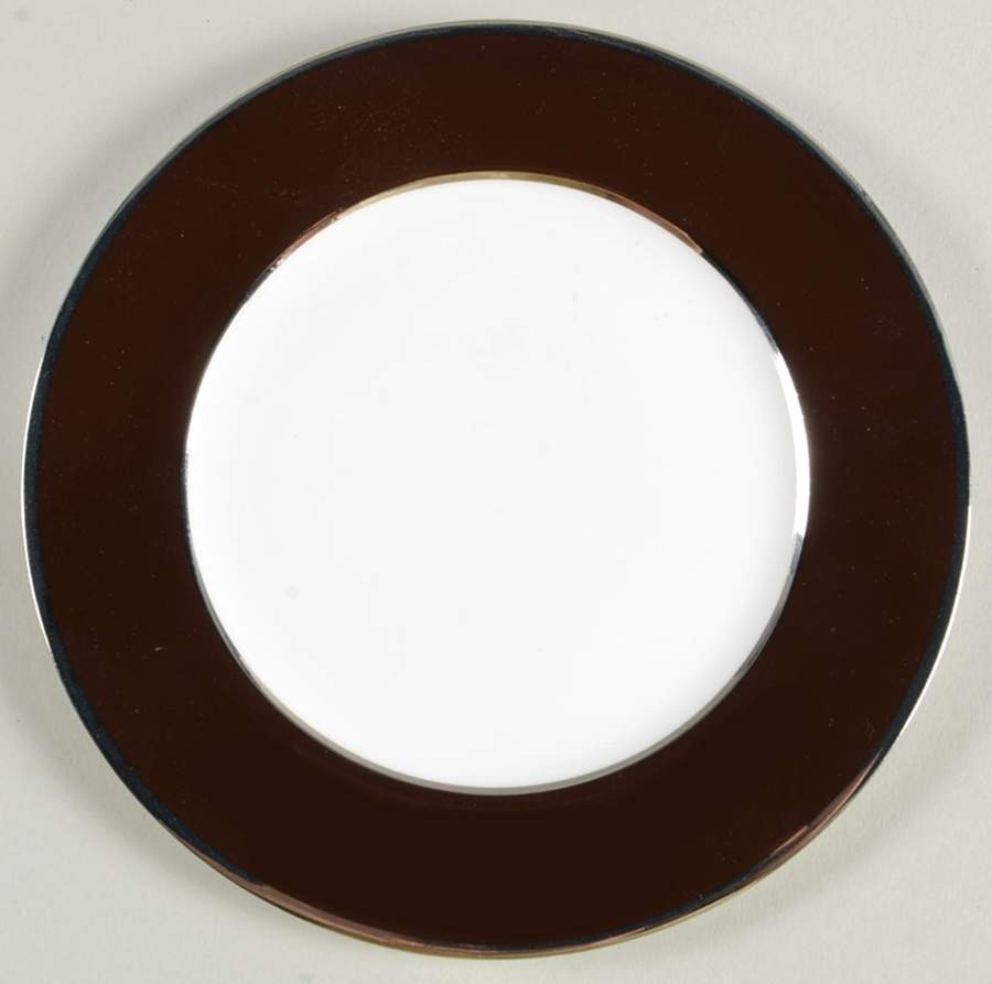 Color Studio Brown and Platinum Bread & Butter Plate by Mikasa-1