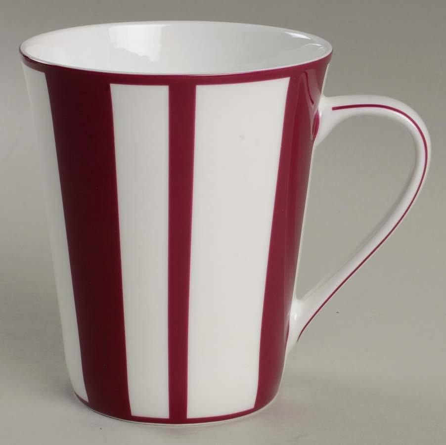 Color Studio Fuschia and Platinum Accent Mug by Mikasa-1