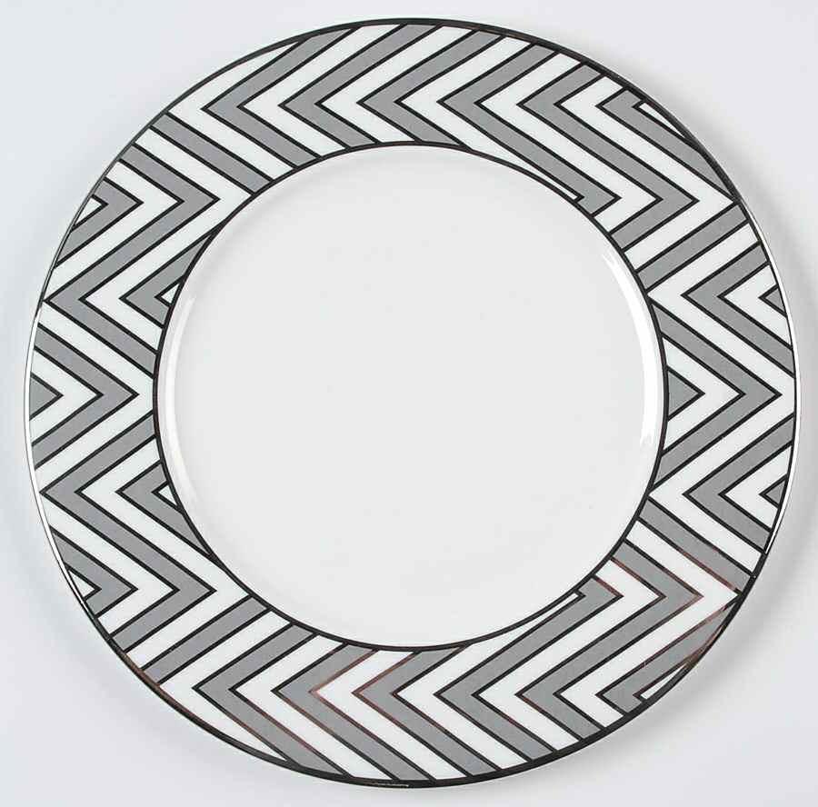 Color Studio Gray and Platinum Accent Salad Plate by Mikasa-1