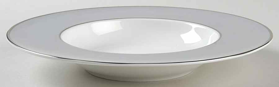 Color Studio Gray and Platinum Large Rim Soup Bowl by Mikasa-1