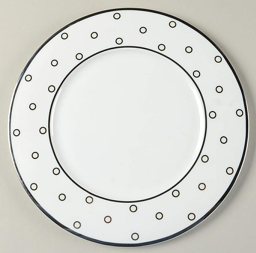 Color Studio Ivory and Platinum Accent Salad Plate by Mikasa-1