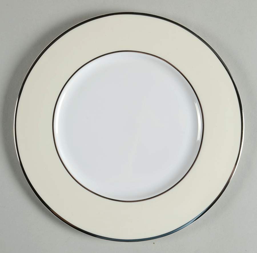 Color Studio Ivory and Platinum Salad Plate by Mikasa-1