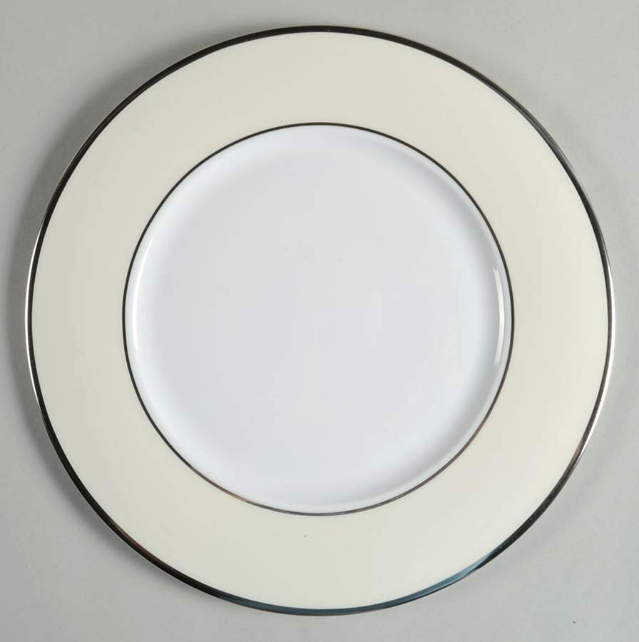 Color Studio Ivory and Platinum Dinner Plate by Mikasa-1