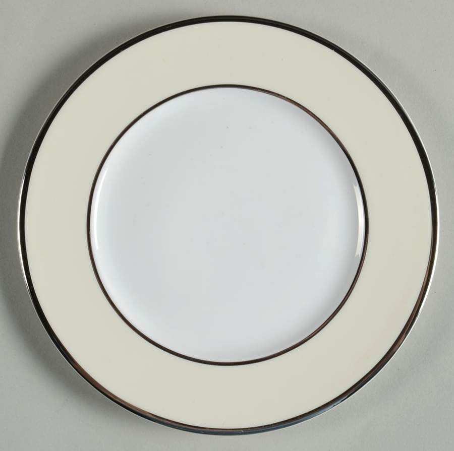Color Studio Ivory and Platinum Bread & Butter Plate by Mikasa-1