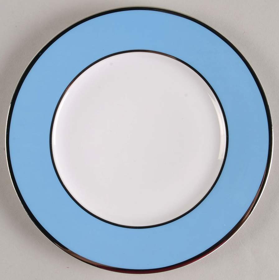 Color Studio Light Blue and Platinum Bread & Butter Plate by Mikasa-1