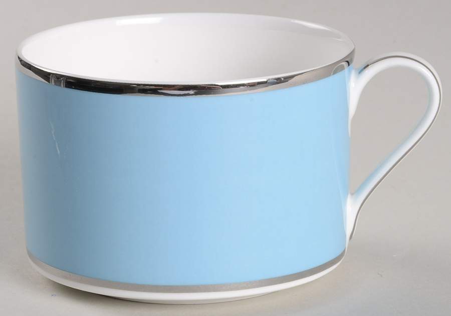 Color Studio Light Blue and Platinum Flat Cup by Mikasa-1