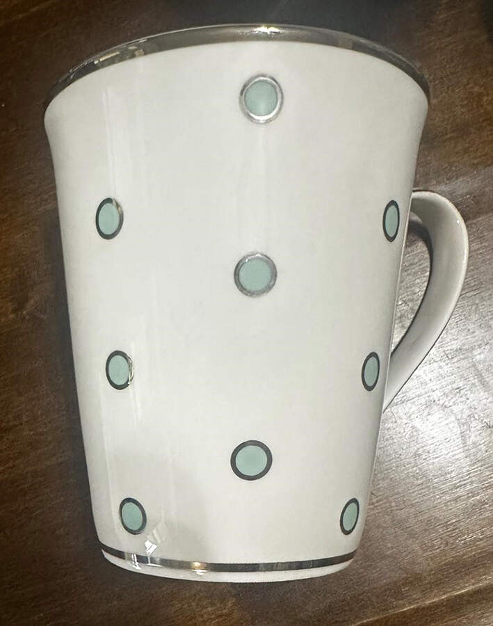 Color Studio Turquoise and Platinum Accent Mug by Mikasa-1