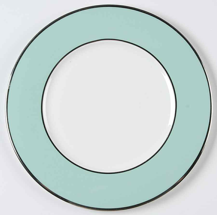 Color Studio Turquoise and Platinum Salad Plate by Mikasa-1