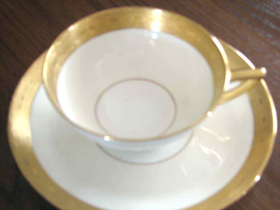 H4523 Footed Cup & Saucer Set by Minton-1