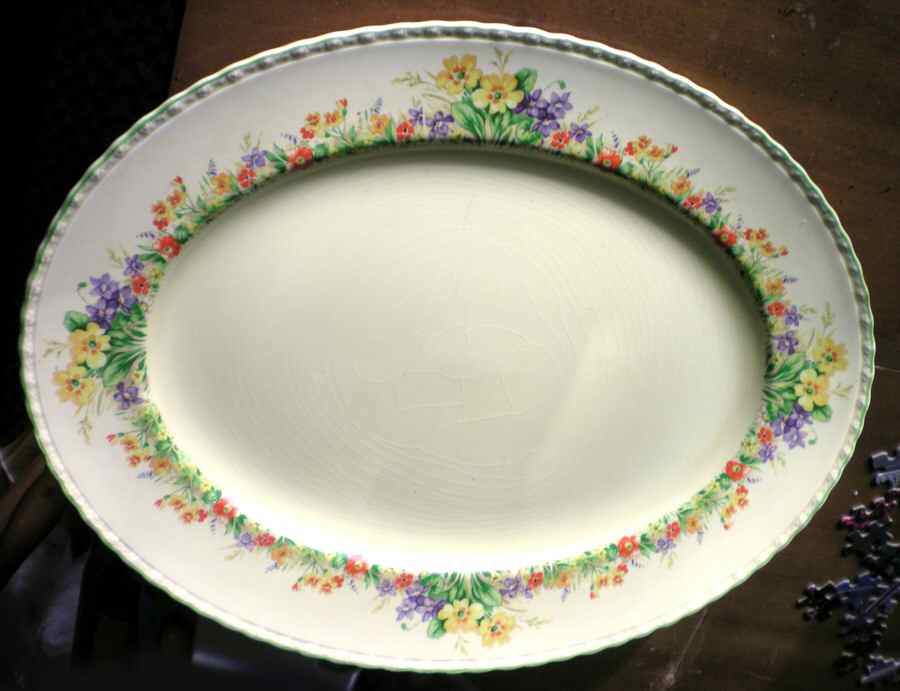 MYO143 14" Oval Serving Platter by Myott Staffordshire-1