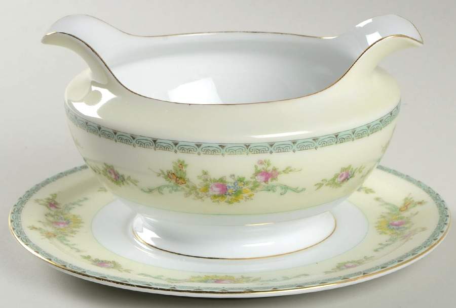 MEI1069 Gravy Boat with Attached Underplate by Meito-1