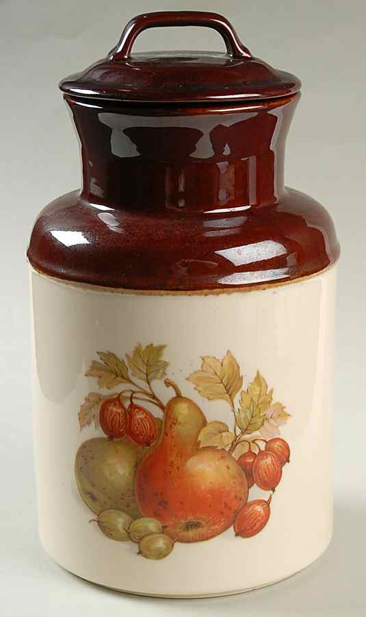 Fruit Festival Large Canister & Lid by Nelson McCoy-1