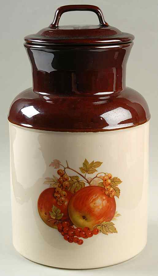 Fruit Festival Extra Large Canister & Lid by Nelson McCoy-1