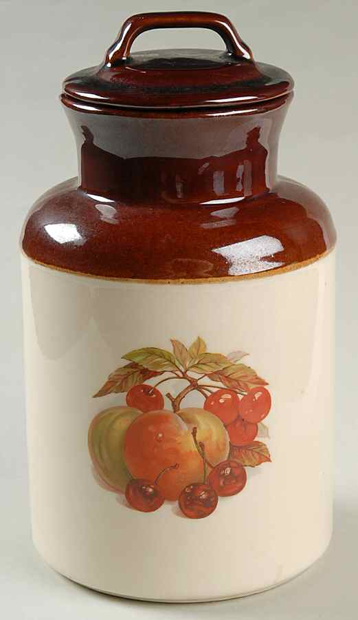 Fruit Festival Medium Canister & Lid by Nelson McCoy-1