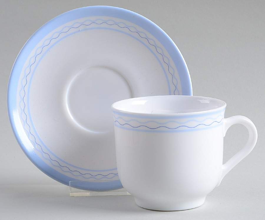 MTW28 Flat Cup & Saucer Set by Martha Stewart-1
