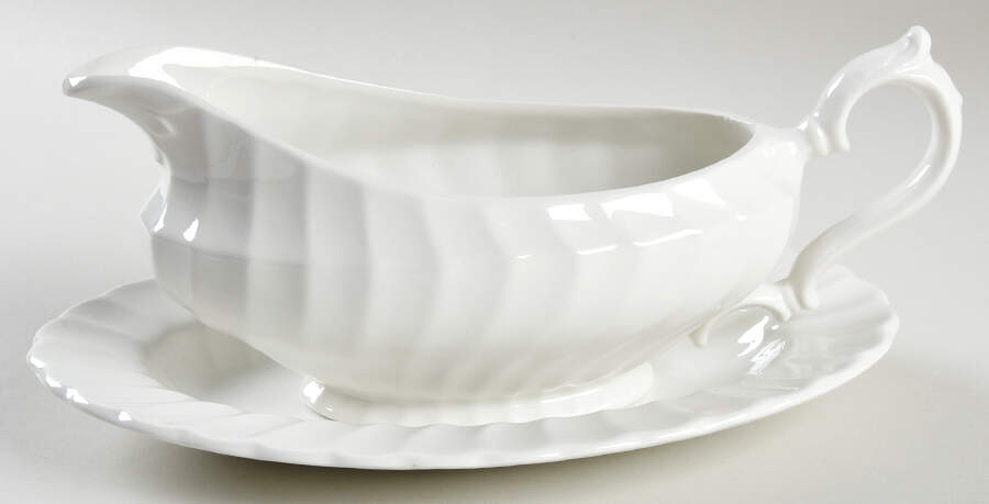 MYM8 Gravy Boat & Underplate by Myott Meakin-1