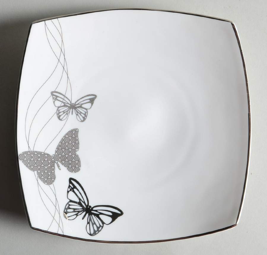 Butterfly Allure Square Salad Plate by Mikasa-1