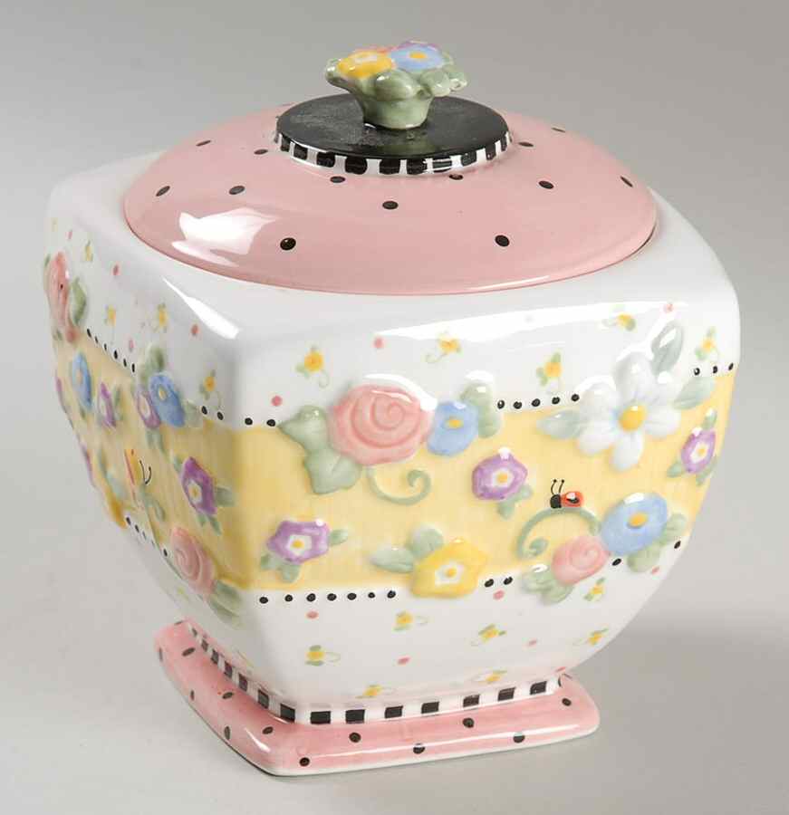Meadow Hostess Sugar Bowl & Lid by Mary Engelbreit-1