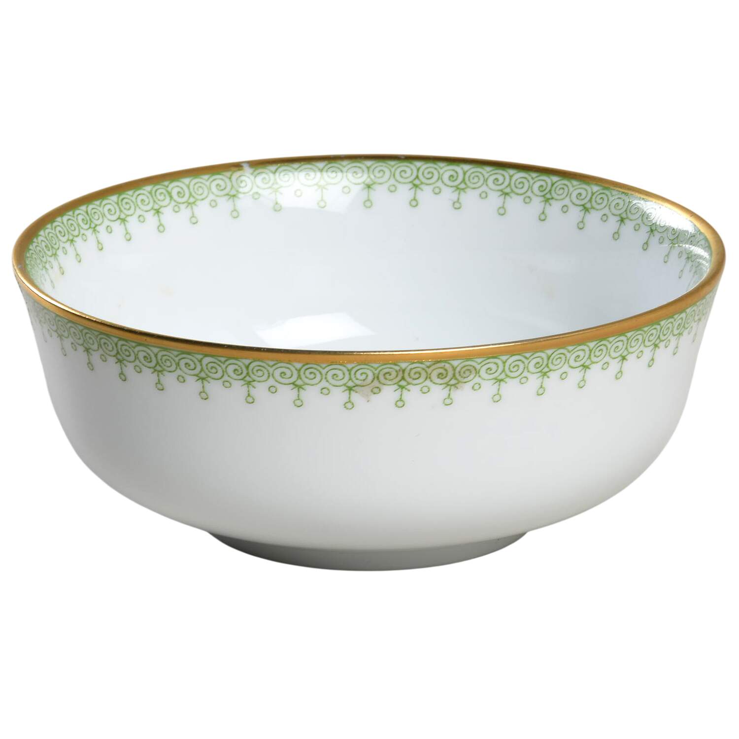 Green Apple Lace Sugar Bowl No Lid by Mottahedeh-1