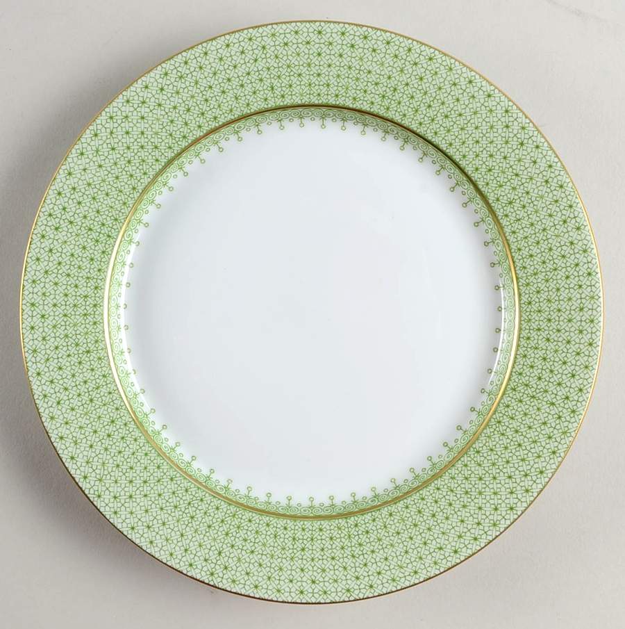 Green Apple Lace Bread & Butter Plate by Mottahedeh-1