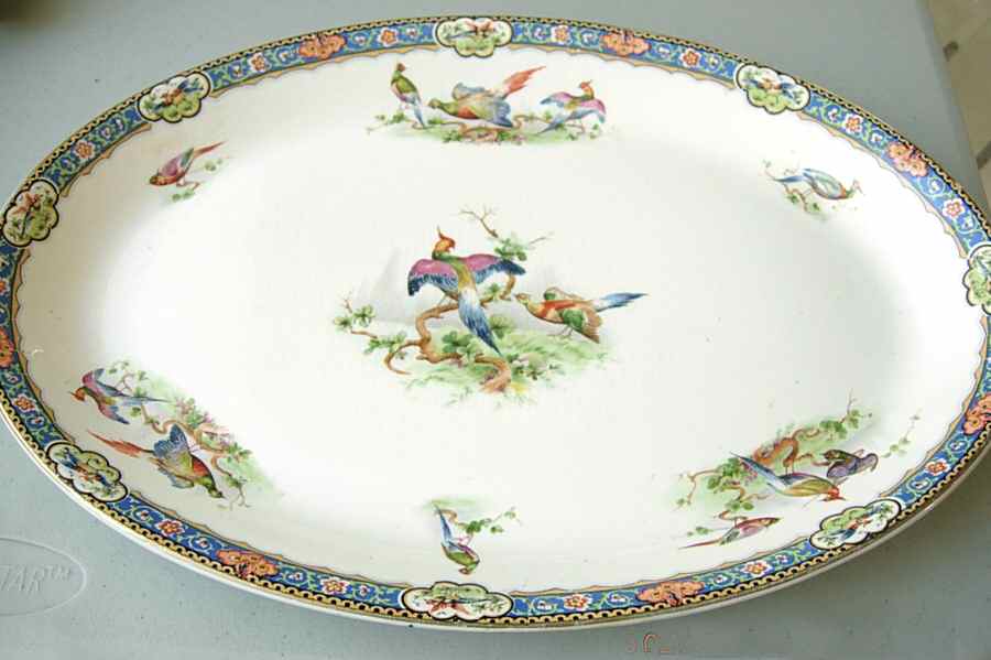 MAD164 14" Oval Serving Platter by John Maddock & Sons-1