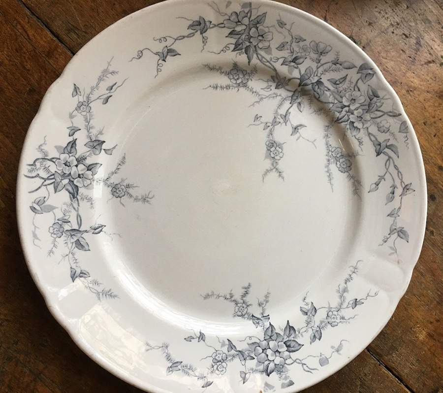 Spray Blue Dinner Plate by Alfred Meakin-1