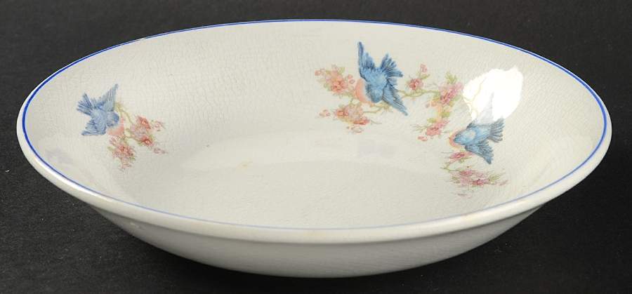Blue Bird Coupe Soup Bowl by Mount Clemens-1