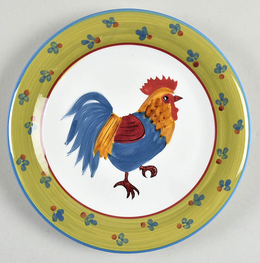 MOO2 Salad Plate by Milson & Louis-1