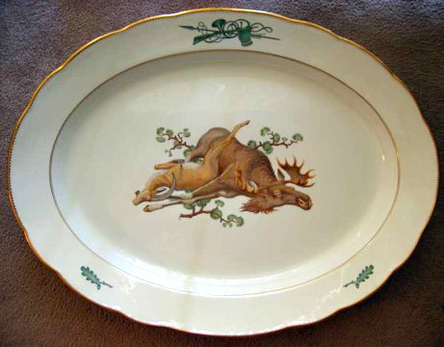 MSS174 14" Oval Serving Platter by Meissen (Germany)-1