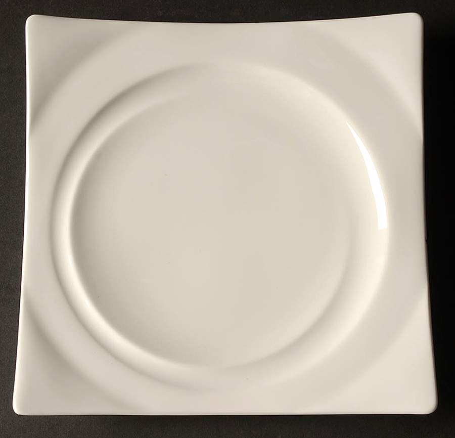 Cyclone White Salad Plate by Mikasa-1
