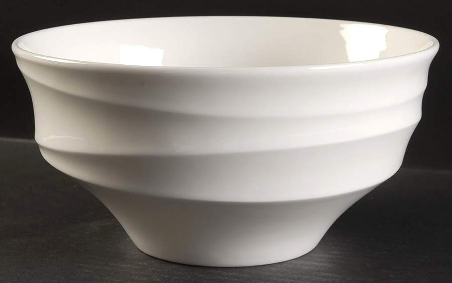 Cyclone White 8" Round Vegetable Bowl by Mikasa-1