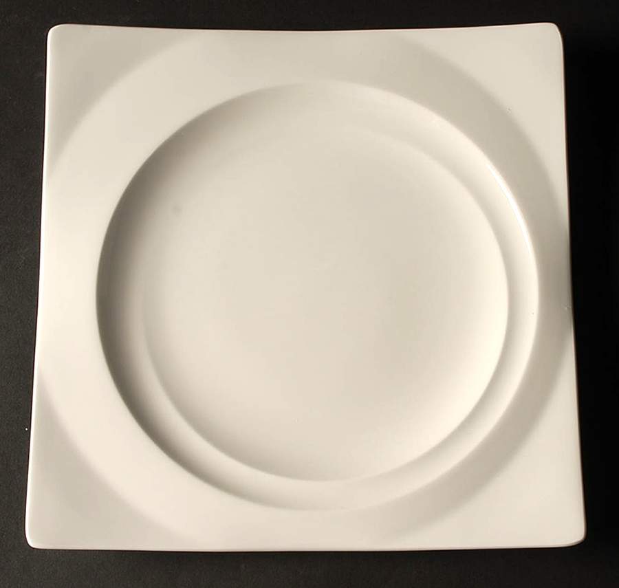 Cyclone White Dinner Plate by Mikasa-1