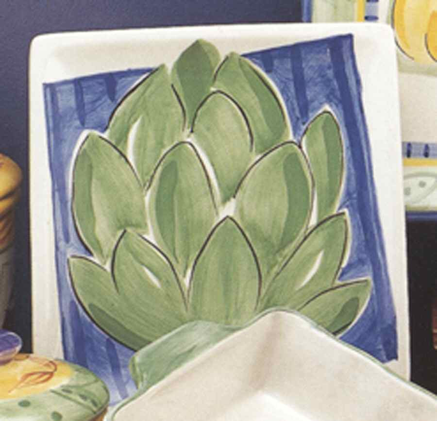 Vegetable Square Salad Plate by Mesa Intl-1