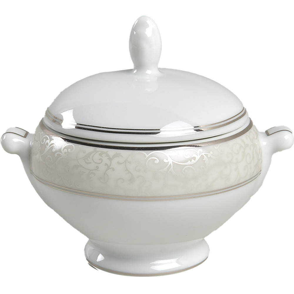 Parchment (China) Sugar Bowl & Lid by Mikasa-1