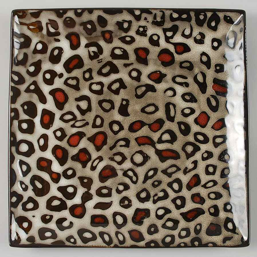 Leopard Square Dinner Plate by Mikasa-1