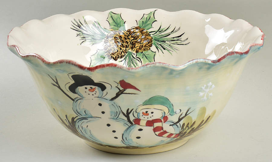 Snowfellas 12" Round Serving Bowl by Maxcera Corp-1