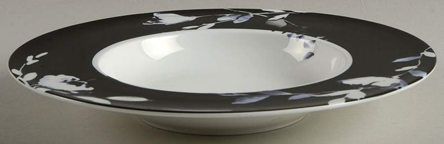 Midnight Bloom Large Rim Soup Bowl by Mikasa-1