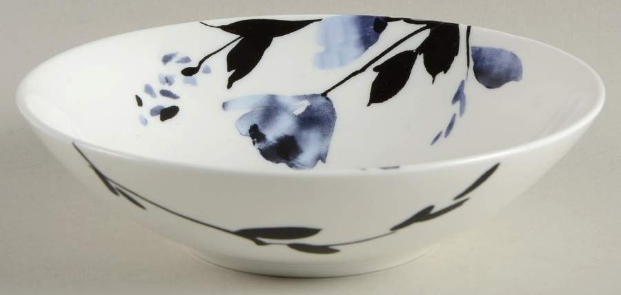 Midnight Bloom Coupe Cereal Bowl by Mikasa-1