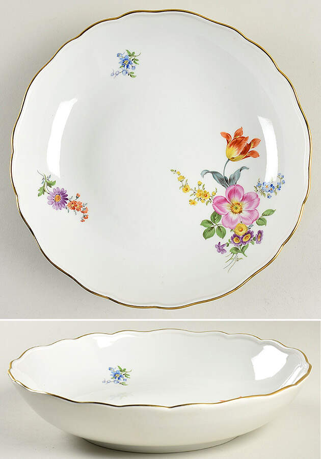 MSS180 10" Round Vegetable Bowl by Meissen (Germany)-1