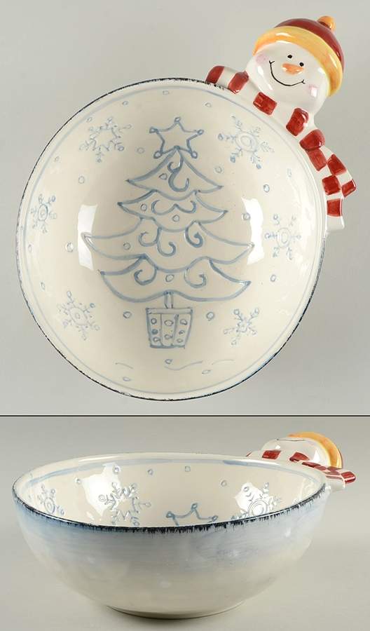 Winter Welcome 9" Round Serving Bowl by Maxcera Corp-1
