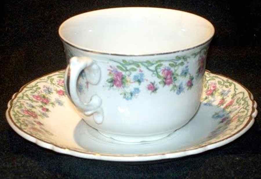 Navarre Footed Cup & Saucer Set by J & G Meakin-1