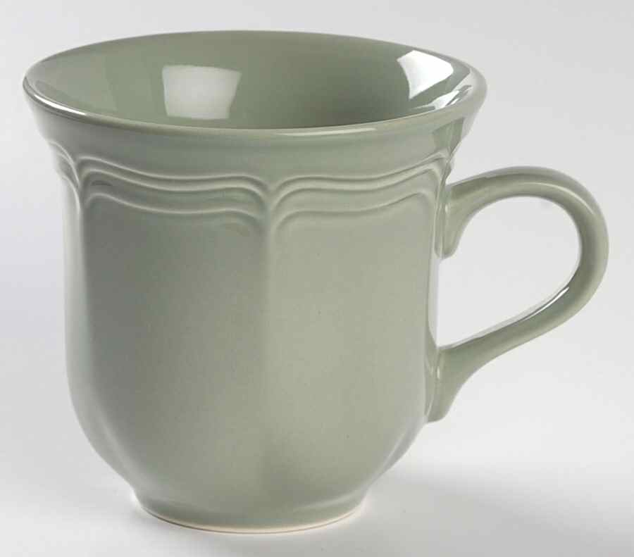 French Countryside Sage Green Flat Cup by Mikasa-1