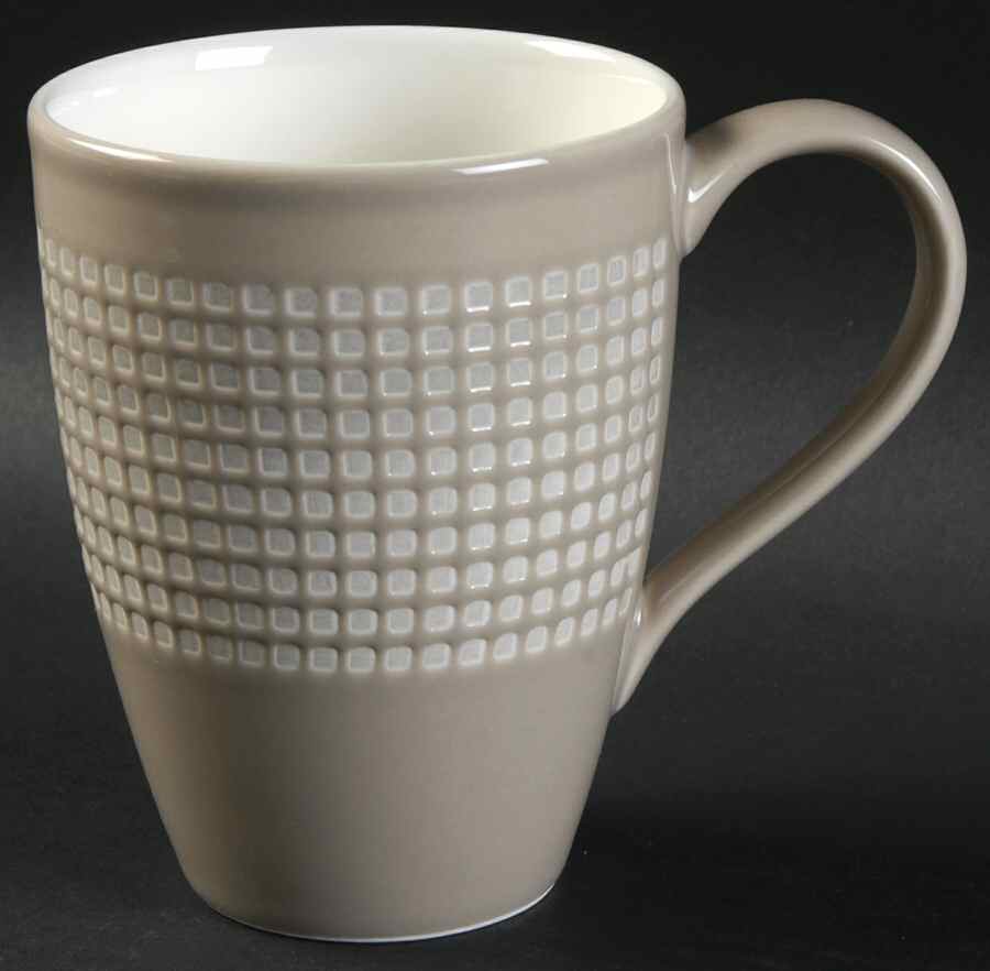 Crisscross Tan Mug by Mikasa-1