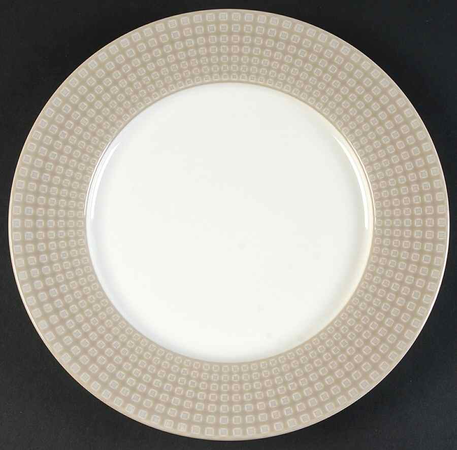 Crisscross Tan Dinner Plate by Mikasa-1