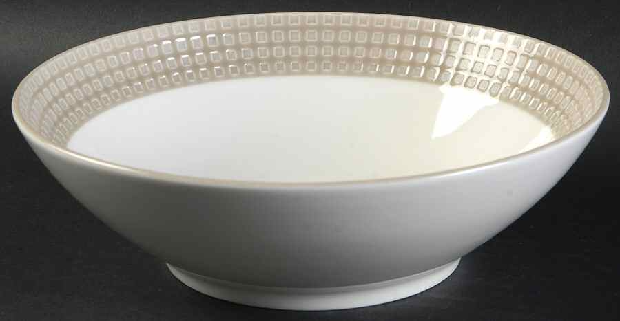 Crisscross Tan Coupe Soup Bowl by Mikasa-1