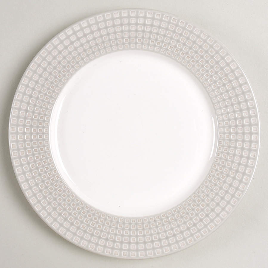 Crisscross Gray Salad Plate by Mikasa-1