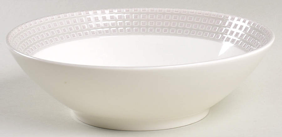 Crisscross Gray Coupe Soup Bowl by Mikasa-1