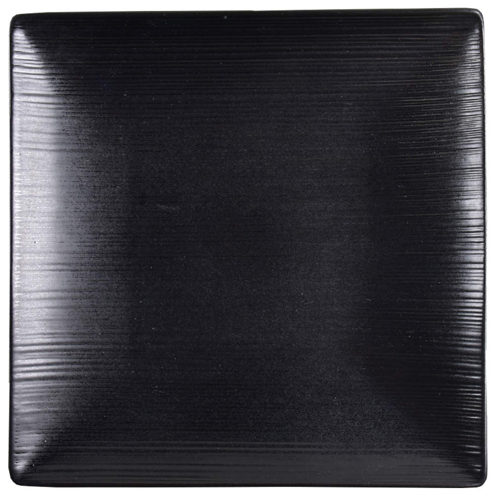 Stone Ridge Black Square Salad Plate by Mikasa-1